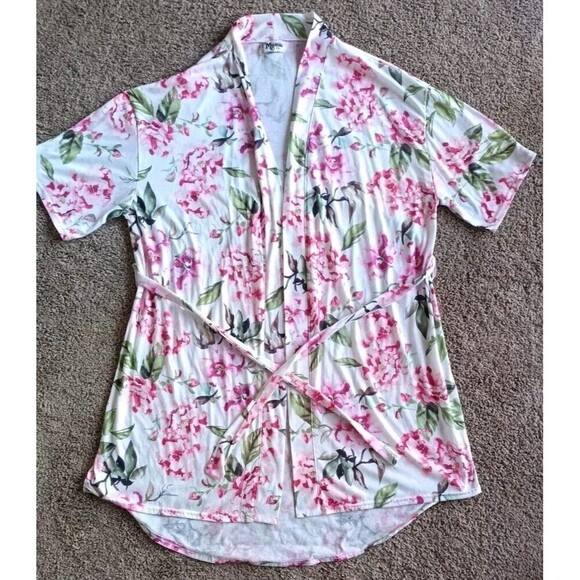Show Me Your Mumu Brie Floral Robe One Size Garden of Blooms With Tie Romantic - Picture 2 of 10